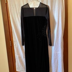 Talbot’s Black Illusion Gown